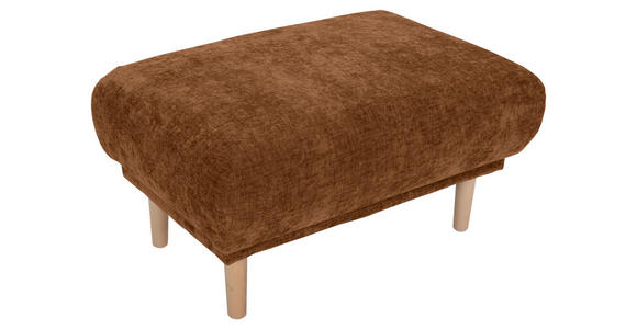 HOCKER Flachgewebe Rostfarben  - Rostfarben, KONVENTIONELL, Holz/Textil (88/49/62cm) - Carryhome