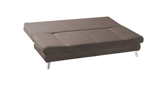 SCHLAFSOFA in Cord Braun  - Chromfarben/Braun, Design, Textil/Metall (200/85/90cm) - Xora