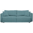 SCHLAFSOFA in Cord Pastellblau  - Pastellblau/Schwarz, Design, Kunststoff/Textil (250/92/105cm) - Carryhome