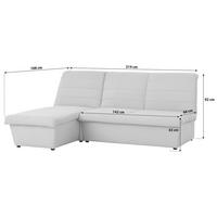 ECKSOFA Looks VIII Rosa Webstoff  - Schwarz/Rosa, Design, Kunststoff/Textil (168/214cm) - LOOKS by W.Joop