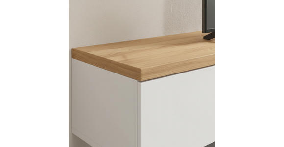 LOWBOARD  220/32/35 cm   - Eichefarben/Weiß, KONVENTIONELL, Holz/Holzwerkstoff (220/32/35cm) - Xora