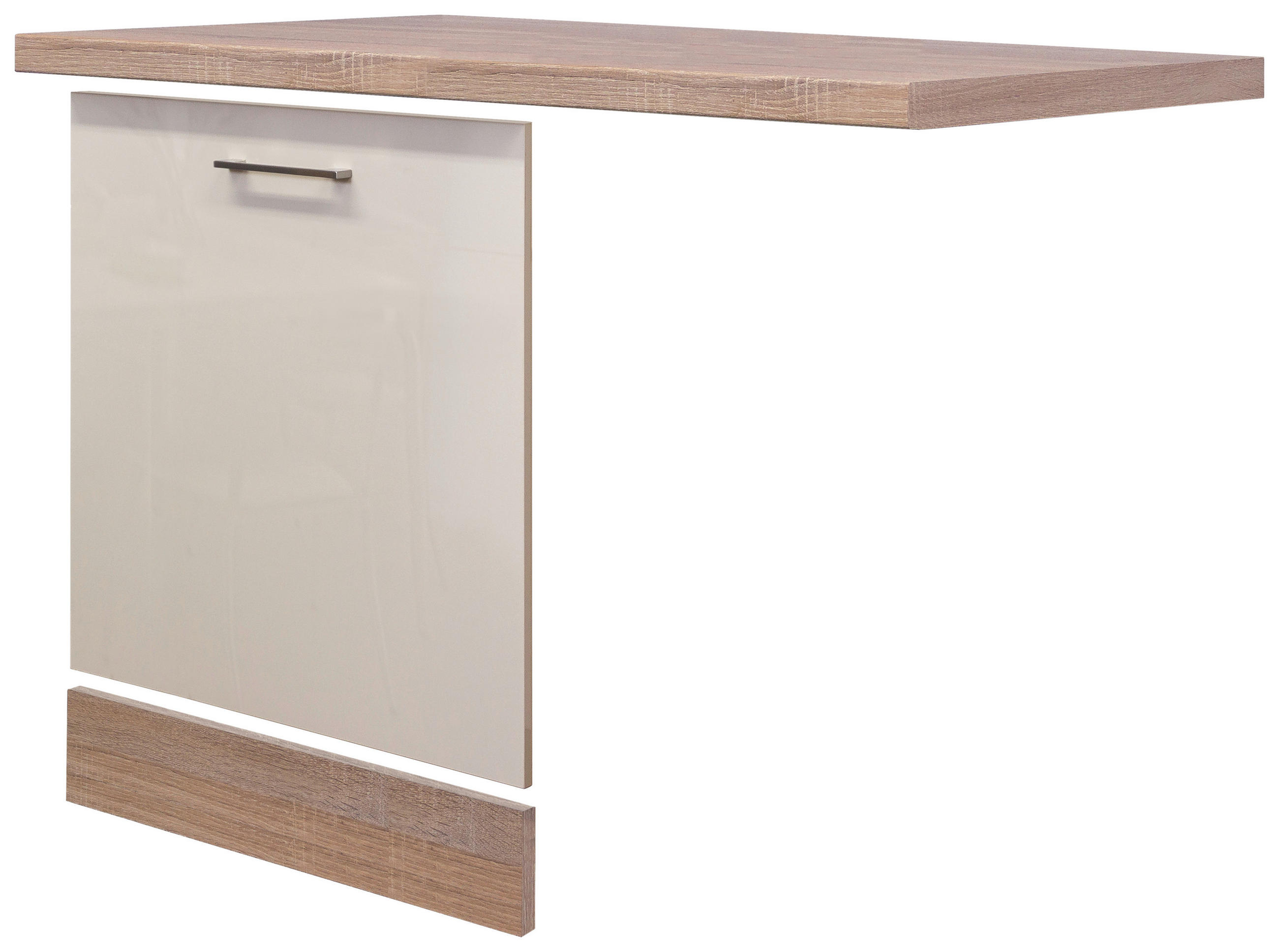 Geschirrspülerfront Nepal 60cm Kaschmir mit Arbeitsplatte