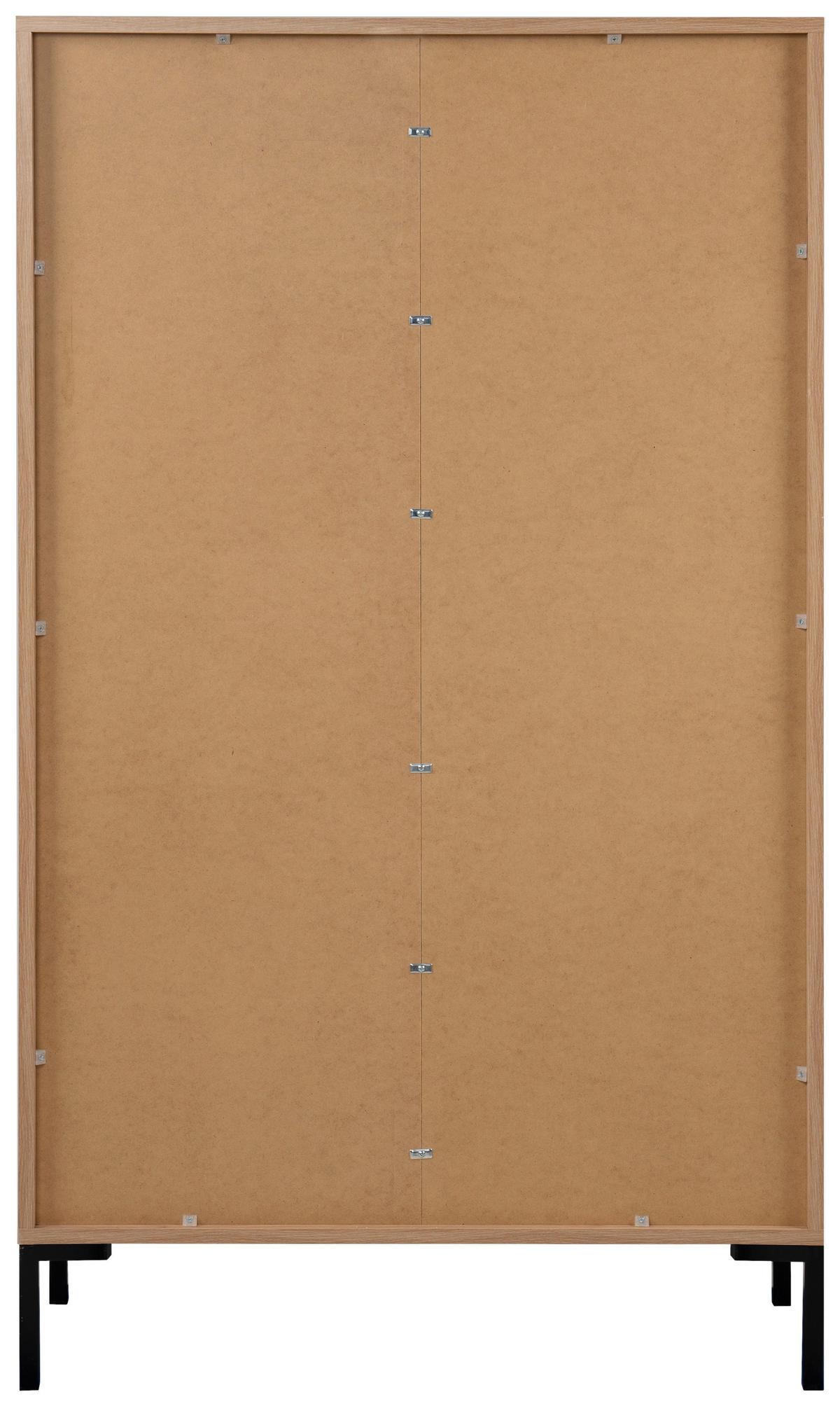 HIGHBOARD  in 81/139/40 cm  - Schwarz/Eiche Artisan, Design, Holzwerkstoff/Metall (81/139/40cm) - MID.YOU