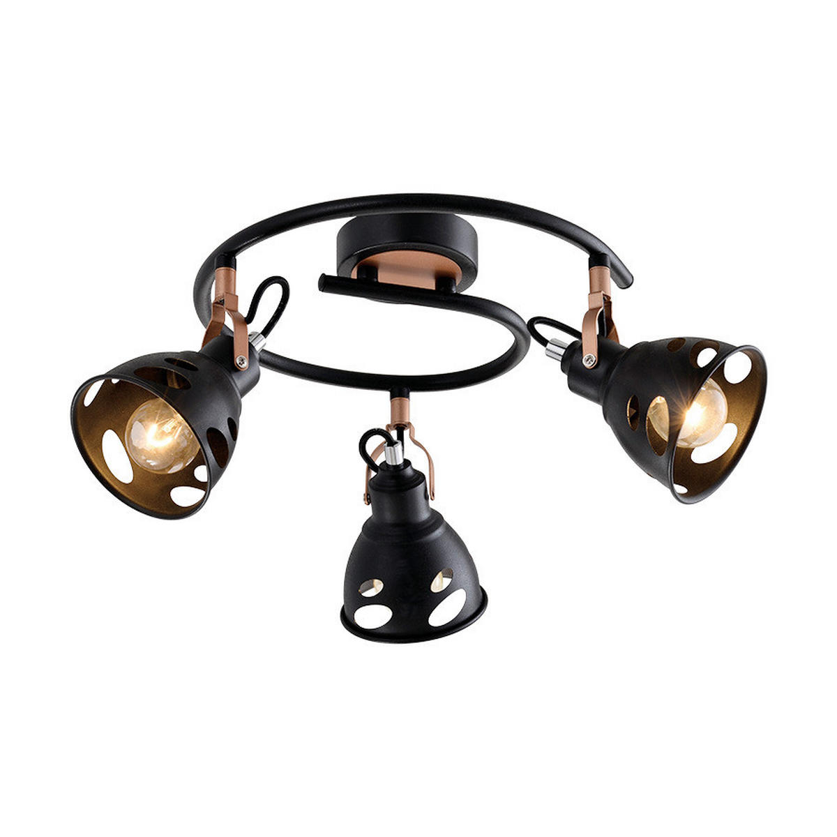 Proiector  20/38/38 cm   - arămiu/negru, Basics, metal (20/38/38cm)