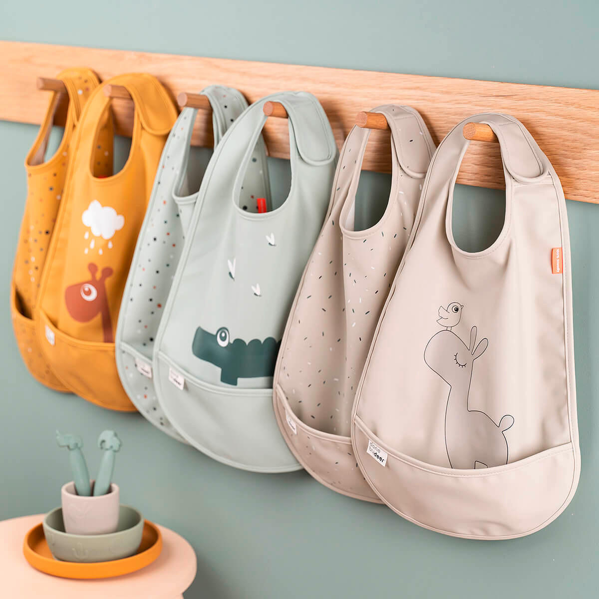 LÄTZCHEN - Salbeigrün, Basics, Textil (42,0/0,5/26,5cm)