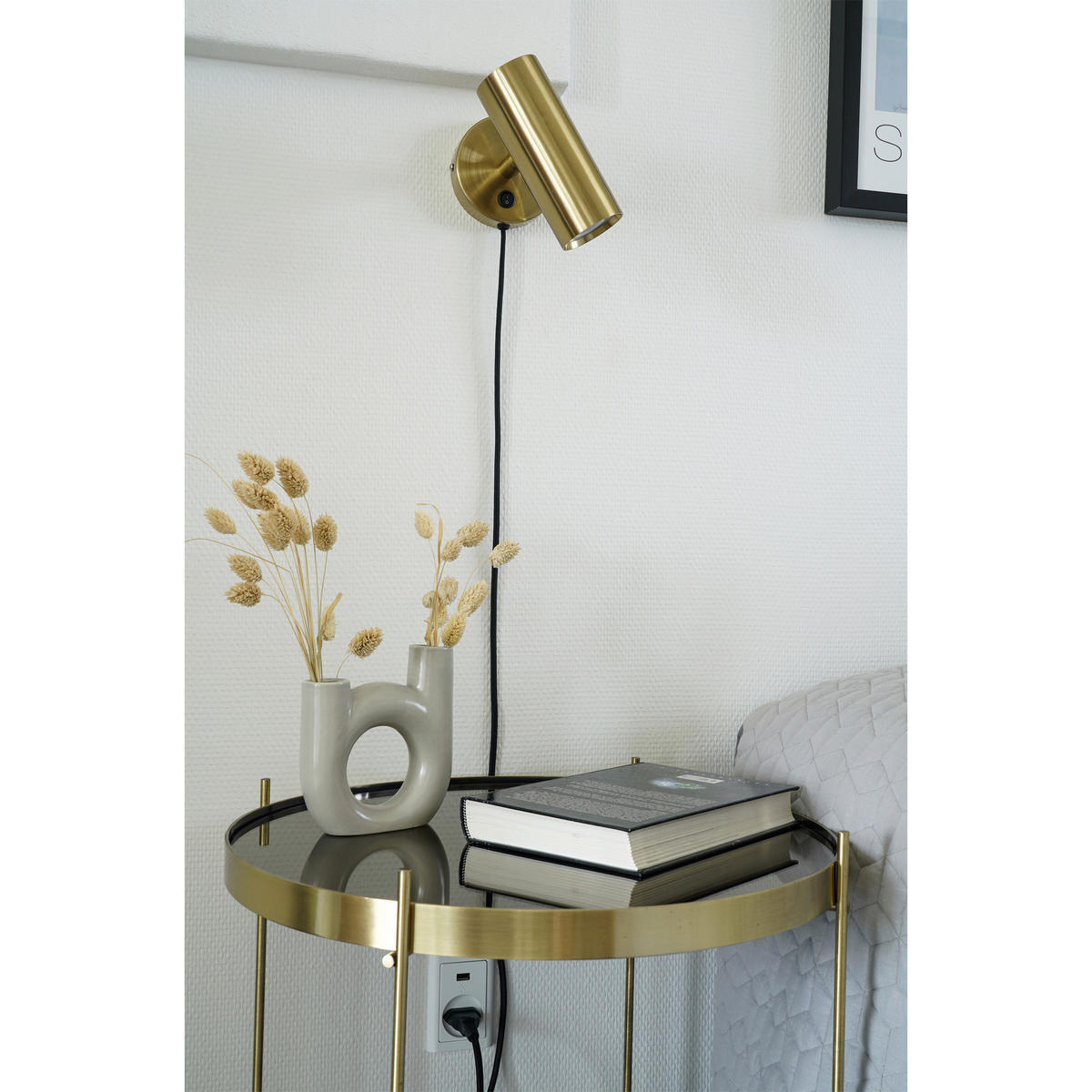 VÄGGLAMPA 15/22/10 cm   - mässingsfärgad, Basics, metall (15/22/10cm) - Ambia Home