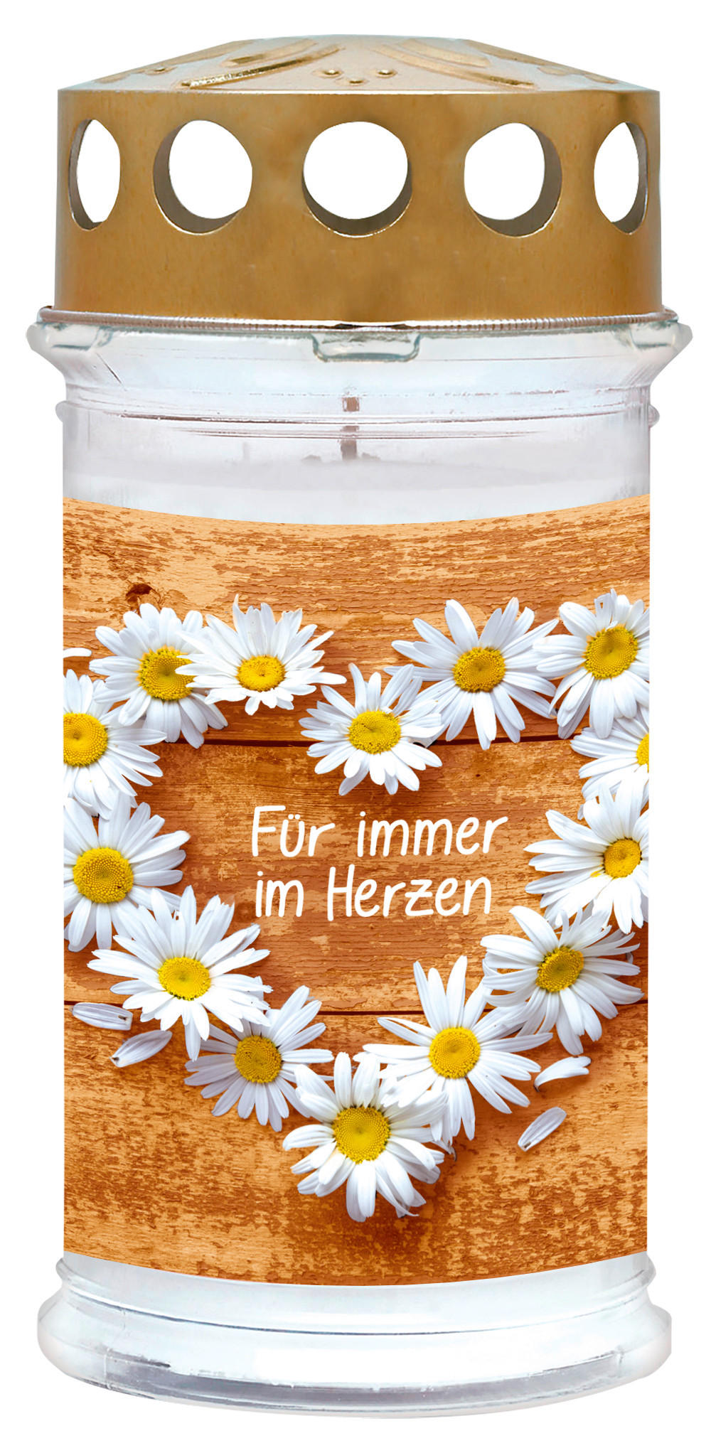 Grabkerze Herzblüte