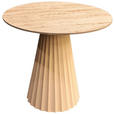 BEISTELLTISCH in Holz, Metall, Keramik 46/46/45 cm  - Creme, Trend, Holz/Keramik (46/46/45cm) - Ambia Home