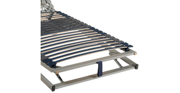 LATTENROST 90/200 cm Kopfteil, Fußteil verstellbar, Birke, Buche - Blau/Wengefarben, Basics, Holz/Kunststoff (90/200cm) - Novel