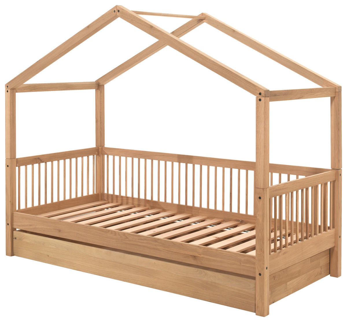 HAUSBETT Rollrost, Bettschublade 90/200 cm  in Naturfarben  - Naturfarben, MODERN, Holz/Holzwerkstoff (90/200cm) - MID.YOU