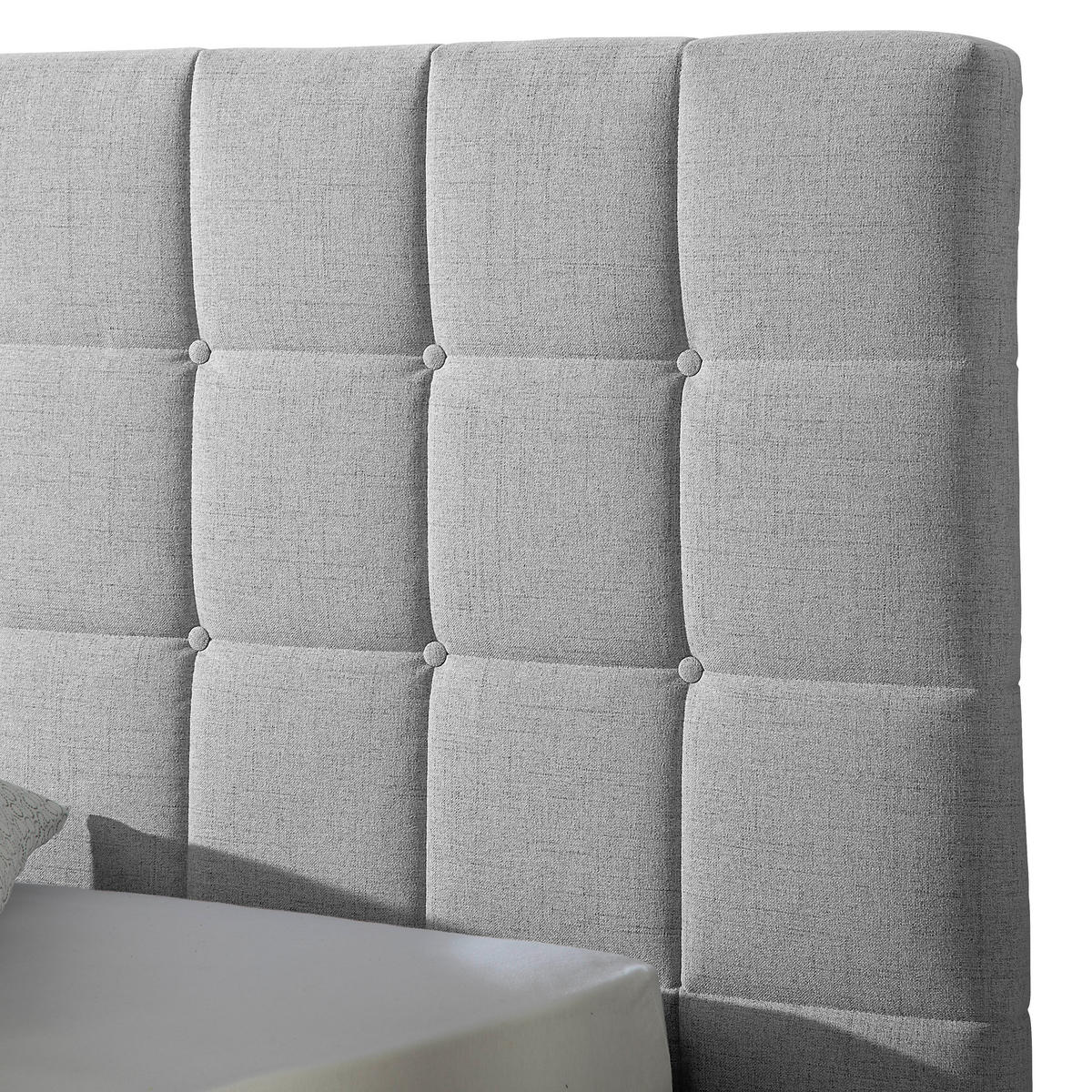 POLSTERBETT 200/200 cm,  in Grau,  - Naturfarben/Grau, MODERN, Holz/Textil (200/200cm) - Livetastic