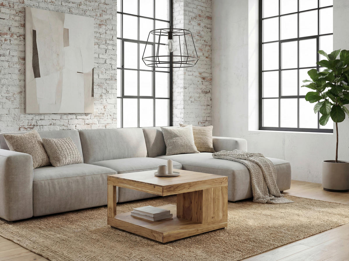 COUCHTISCH Akazie massiv 60/60/40 cm quadratisch Akaziefarben  - Akaziefarben, Design, Holz (60/60/40cm) - Livetastic