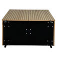 HIGHBOARD LINO in 80/95/40 cm - Eichefarben/Schwarz, Design, Holzwerkstoff/Metall (80/95/40cm) - Xora