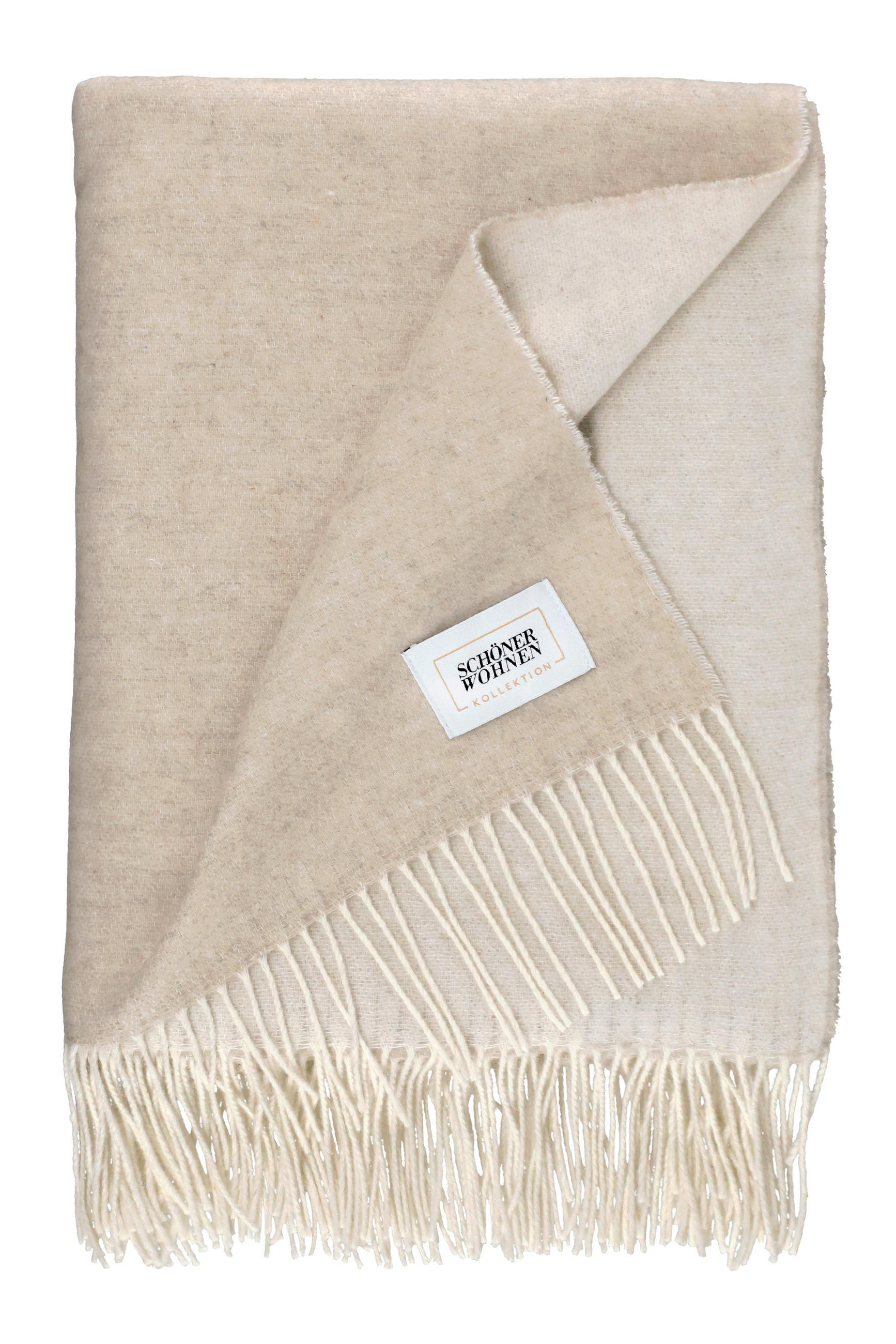 PLAID SW-PEACE 140/200 cm  - Sandfarben/Beige, Design, Textil (140/200cm) - Schöner Wohnen