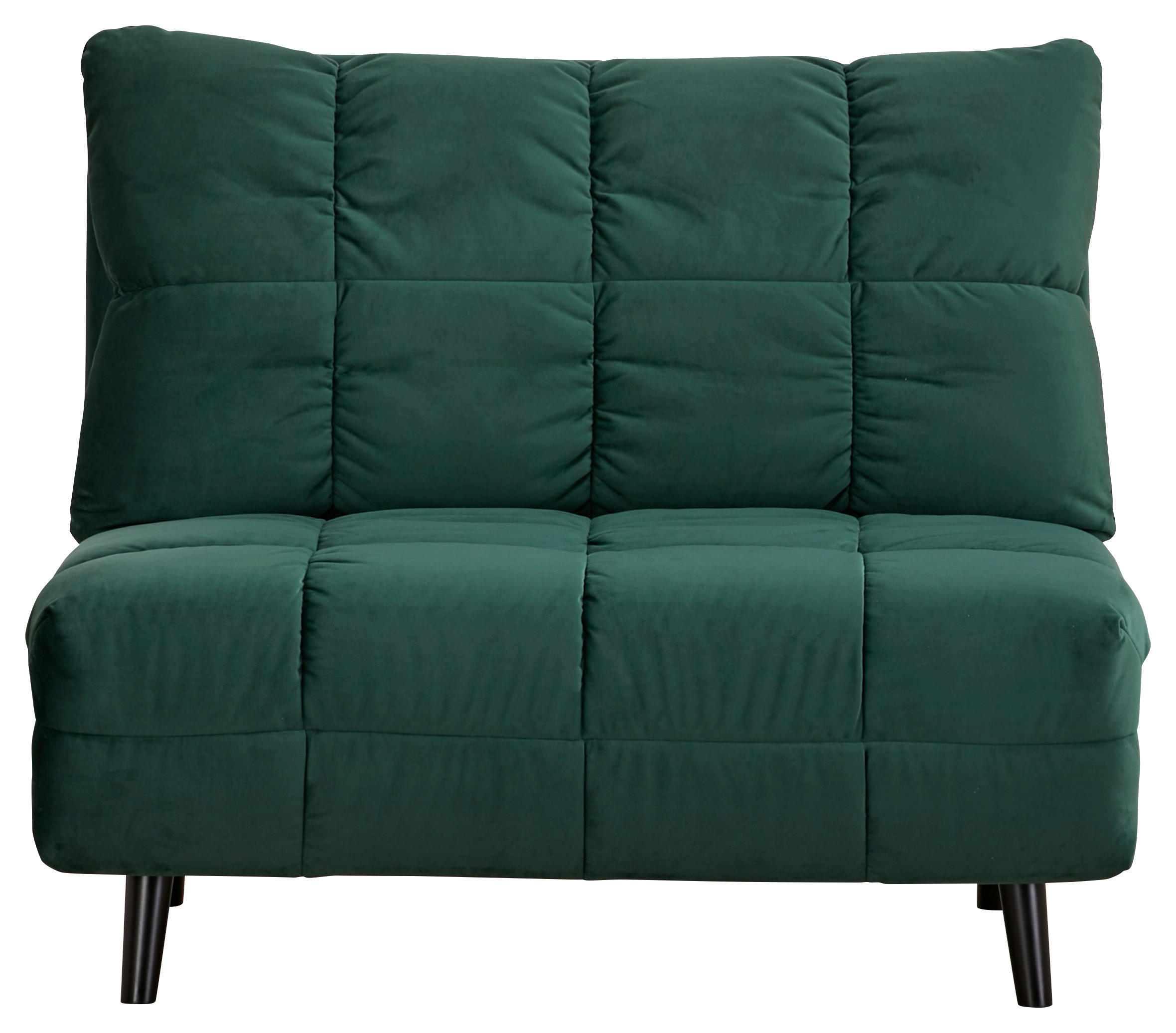 SCHLAFSESSEL Samt Grün Rückenkissen  - Schwarz/Grün, Design, Holz/Textil (102/81/87cm) - Carryhome