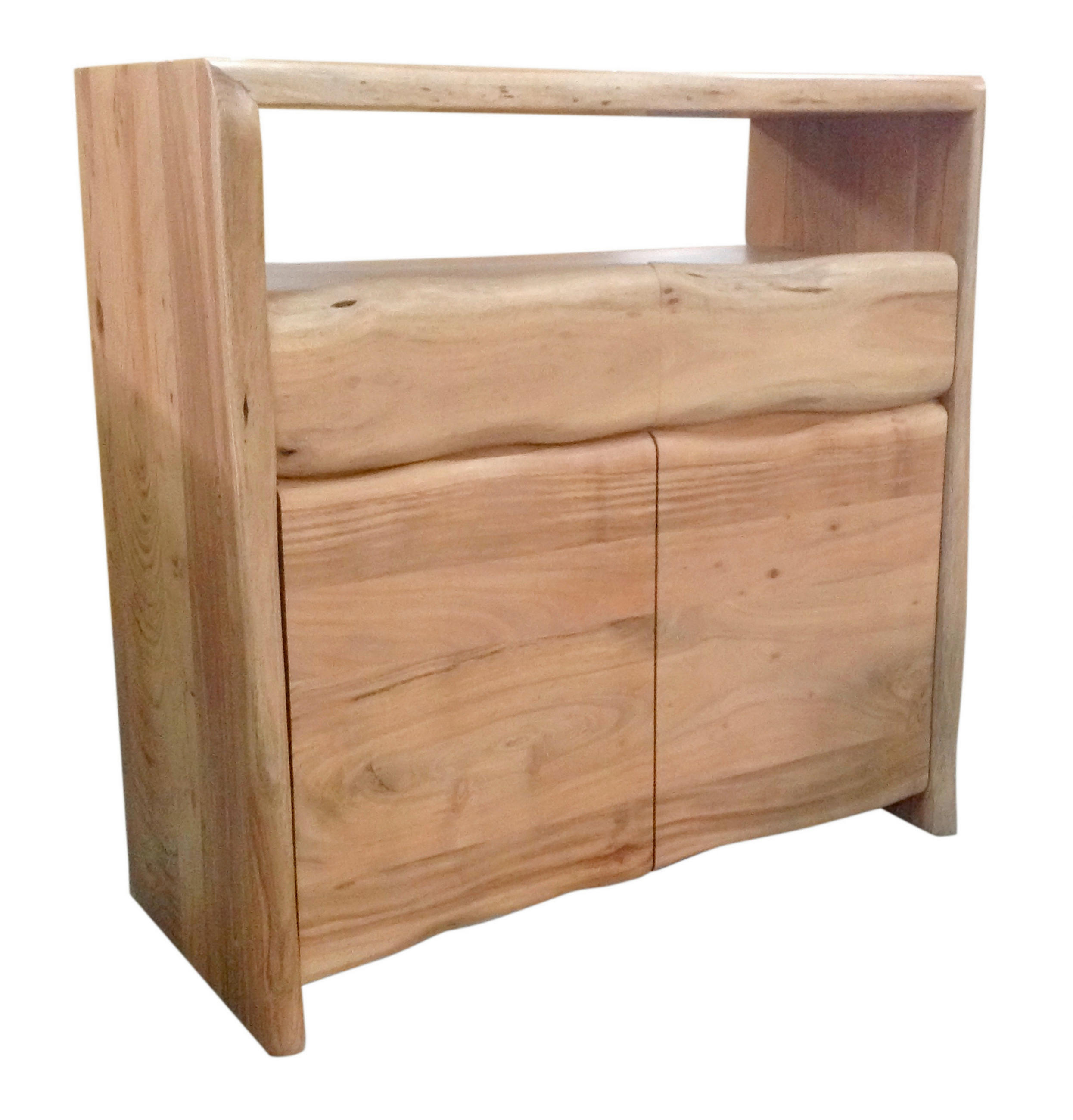 KOMMODE , 90/90/40 cm, 2 Schublade(n)  - Naturfarben, Design, Holz (90/90/40cm) - MID.YOU