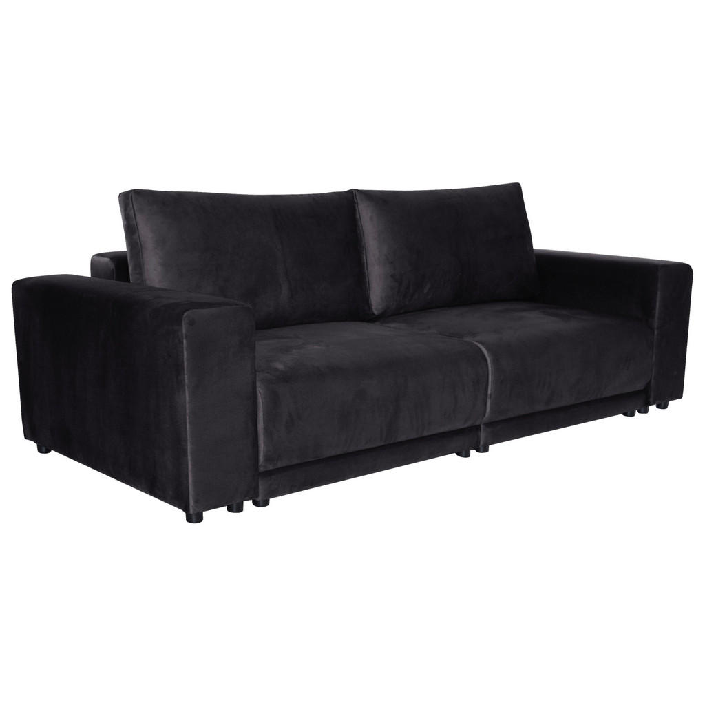 Thumbnail - home24 Bigsofa, Anthrazit, Textil, 3-Sitzer, Füllung: Hohlfaser, 256x88x120 cm, Liegefunktion, Armteil links, rechts, Wo...