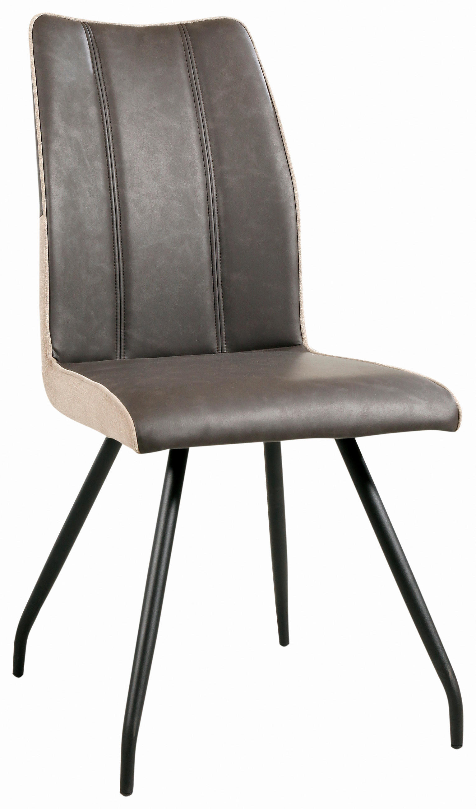 STOLICA  smeđa  metal, tekstil      - smeđa/crna, Design, metal/tekstil (45/96/62,5cm) - Carryhome