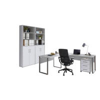 BÜRO - Weiß/Grau, MODERN, Holzwerkstoff/Metall - MID.YOU