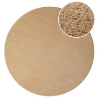 WEBTEPPICH  Wohnzimmer 160 cm Vegas Sandfarben rund  - Sandfarben, Basics, Textil (160cm) - Esprit