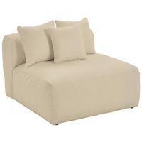 SOFAELEMENT in Flachgewebe, Teddystoff Beige  - Beige, Trend, Textil (100/70/122cm) - Livetastic