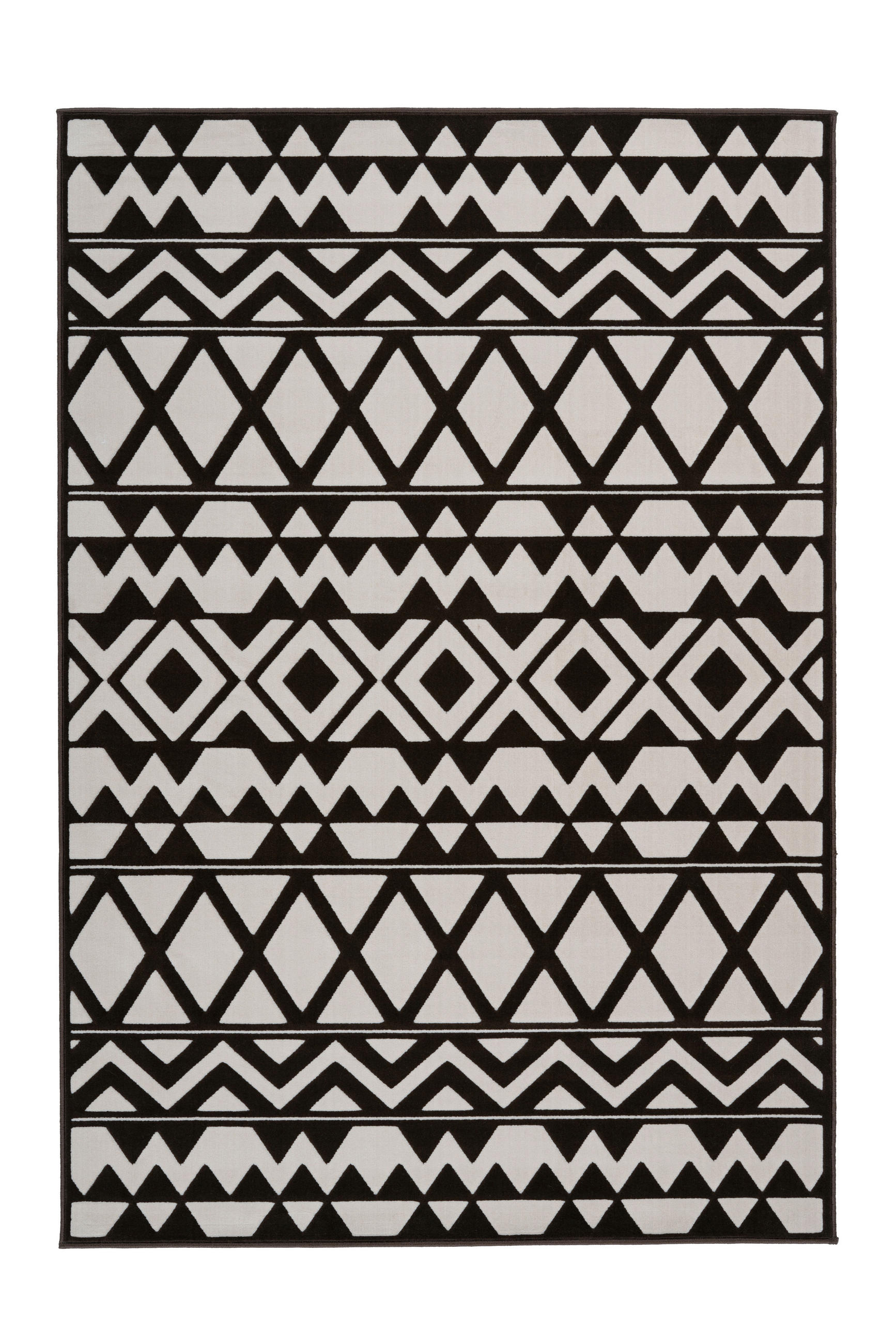 FLATVÄVD MATTA 120/170 cm  - brun/cremefärgad, Basics, textil (120/170cm) - Kayoom