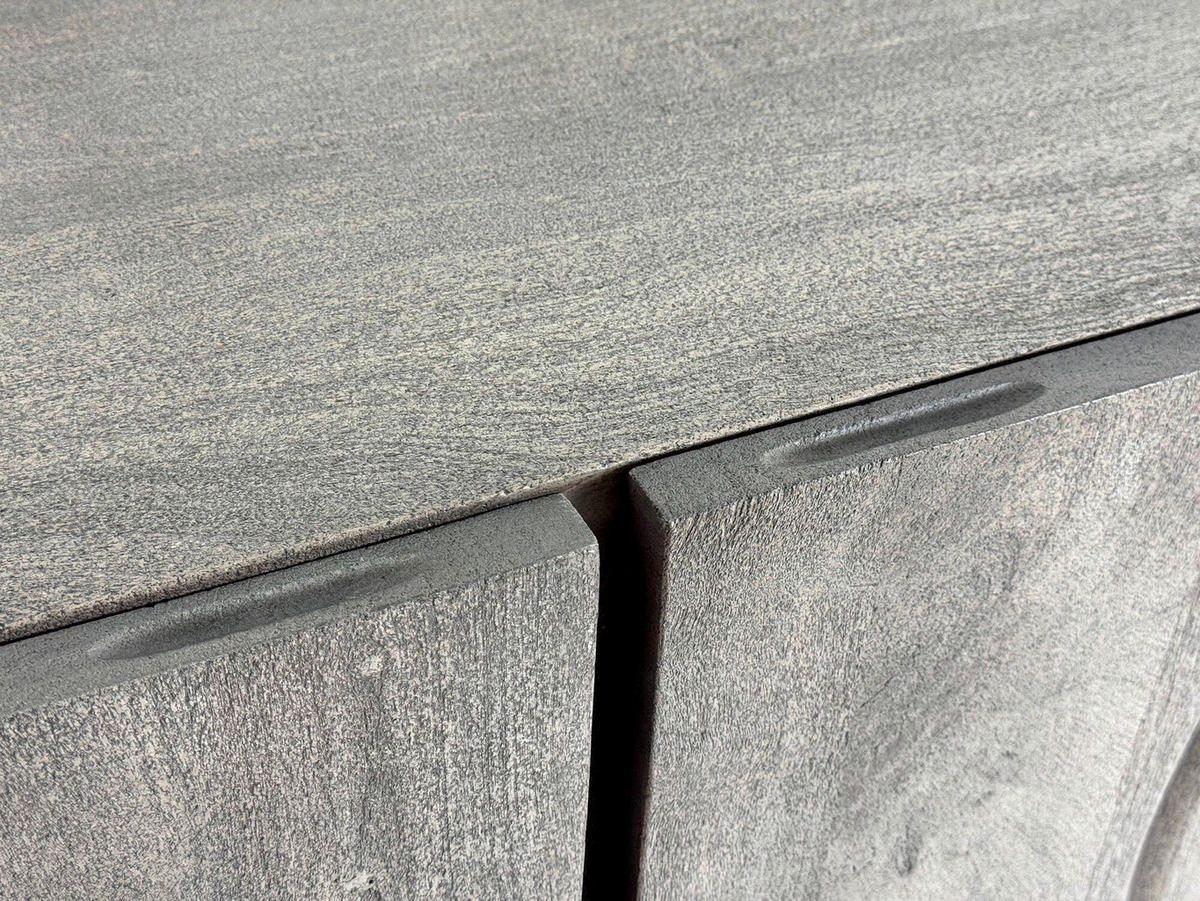 LOWBOARD  in 160/56/46 cm  - Chromfarben/Grau, Design, Holz/Metall (160/56/46cm) - MID.YOU