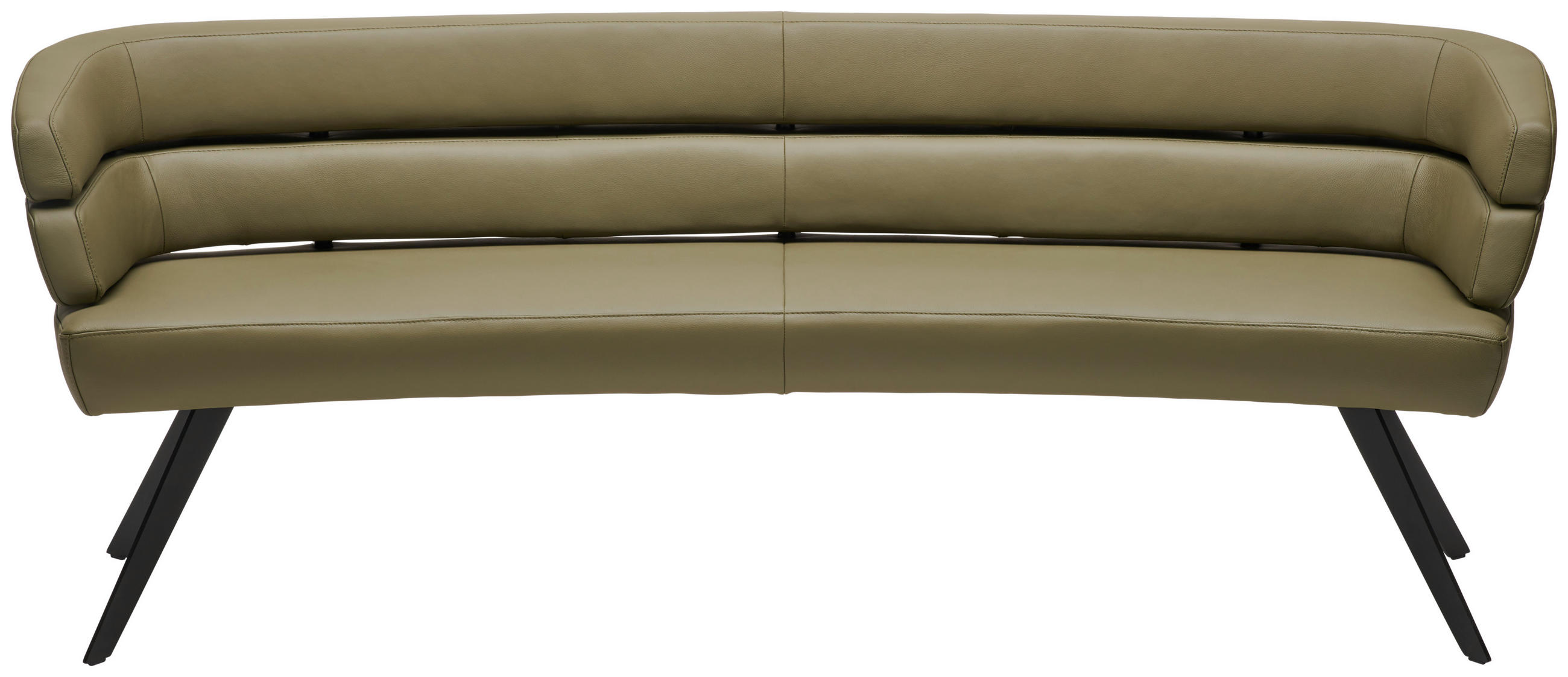 Thumbnail - Joop! Sitzbank, Grün, Metall, Leder, Echtleder, Longlife-Leder, 2-Sitzer, 229x84x77 cm, Goldenes M, Emas, Dgm, Lederausw...