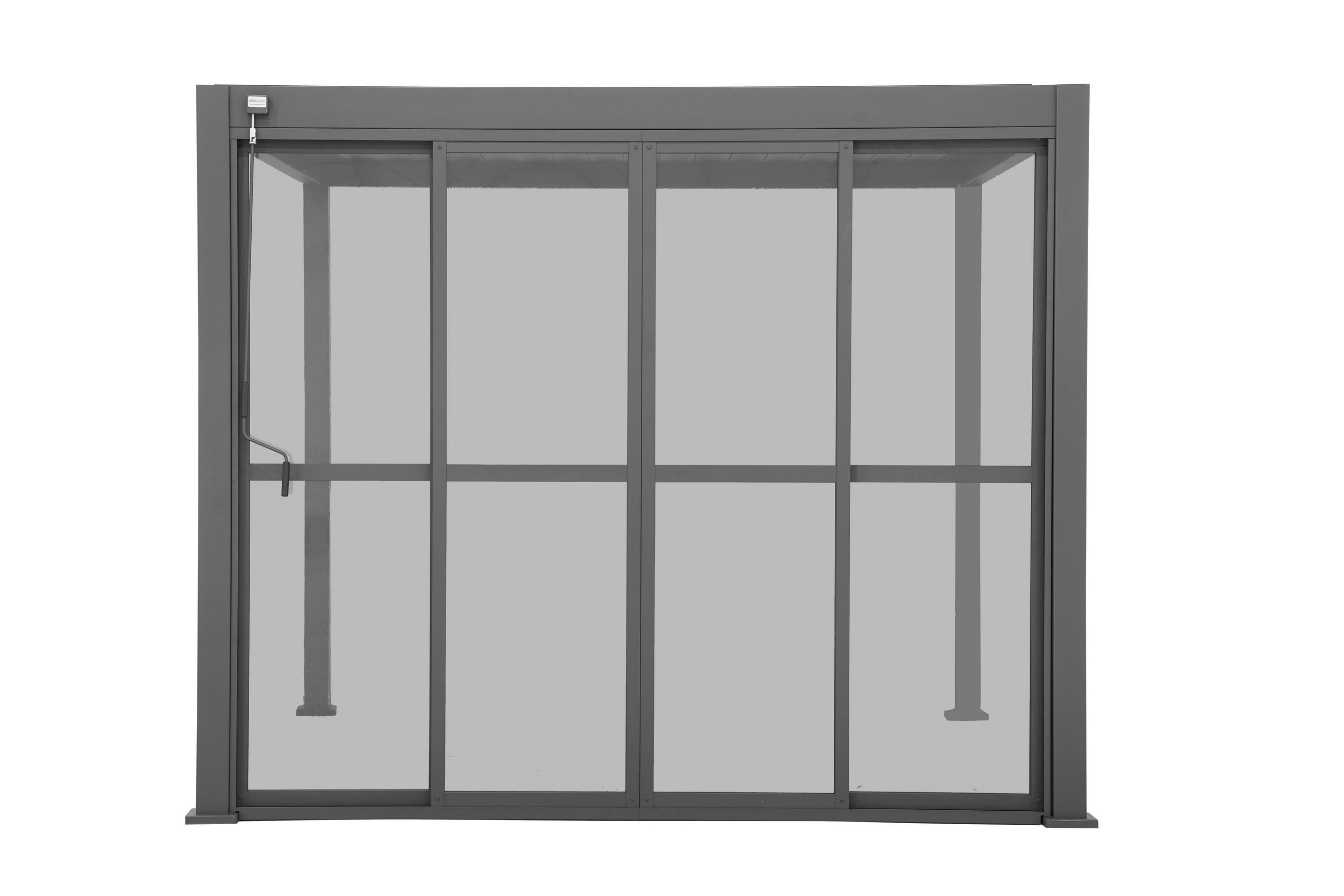 SCHIEBETÜR - DELUXE/CLASSIC - Anthrazit, MODERN, Kunststoff/Metall (360cm) - Gardenson