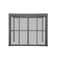 SCHIEBETÜR - DELUXE/CLASSIC  - Anthrazit, MODERN, Kunststoff/Metall (360cm) - Gardenson