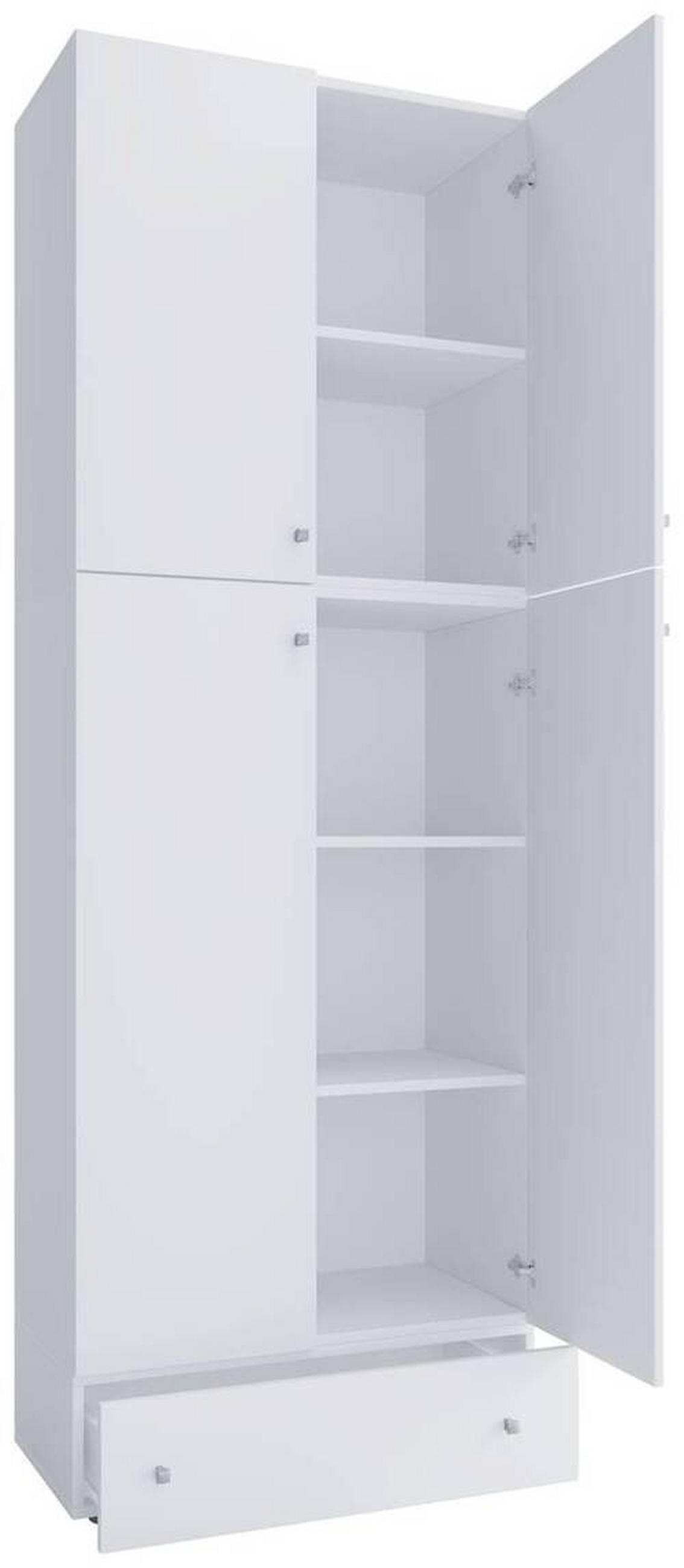 AKTENSCHRANK Weiß  - Weiß, MODERN, Holzwerkstoff (70/200/39cm) - MID.YOU