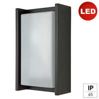 AUßENWANDLEUCHTE Cetus 14,5/7/24 cm   - Anthrazit/Schwarz, KONVENTIONELL, Metall (14,5/7/24cm)