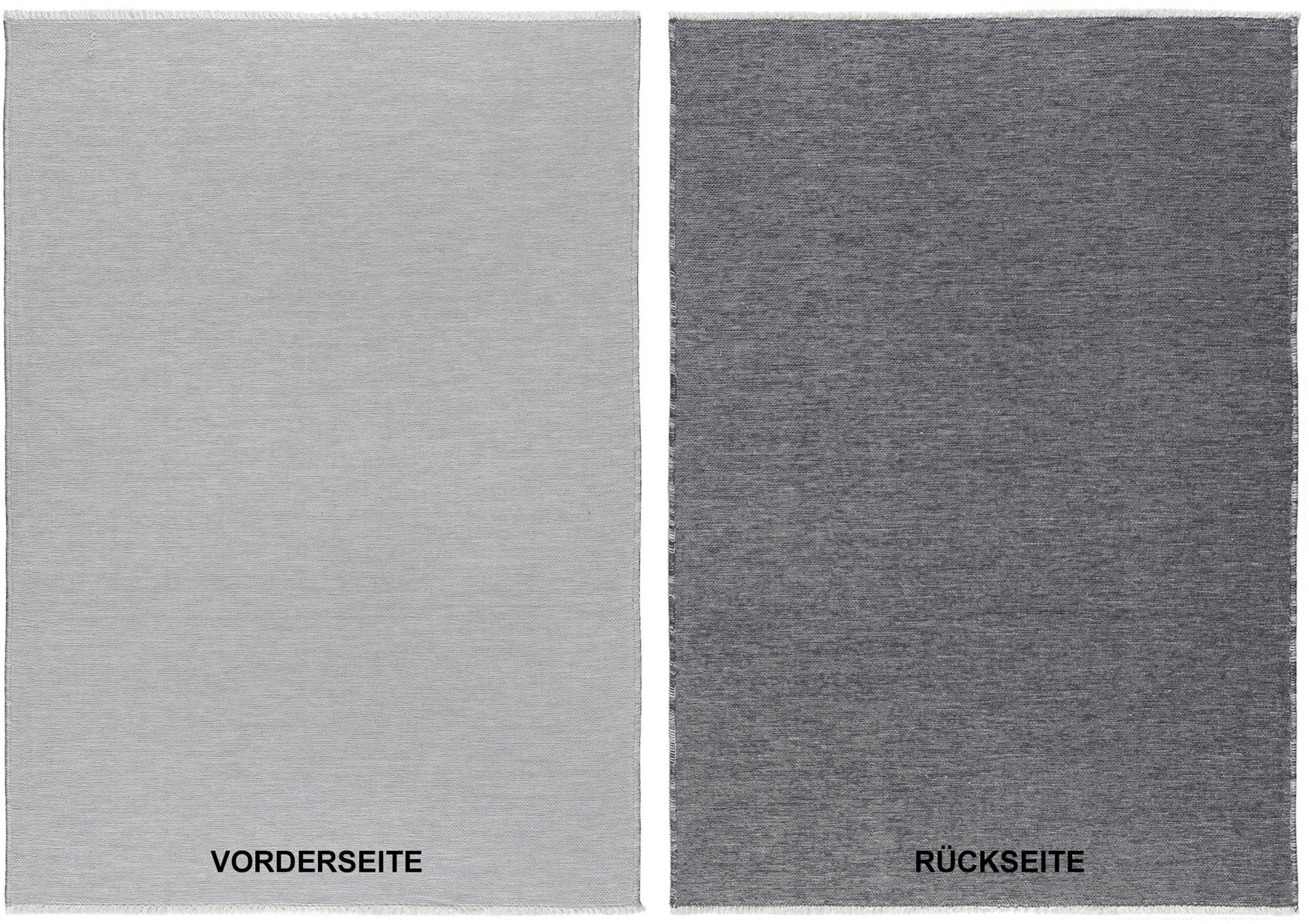 FLACHWEBETEPPICH 65/130 cm  - Grau, Design, Textil (65/130cm) - Novel