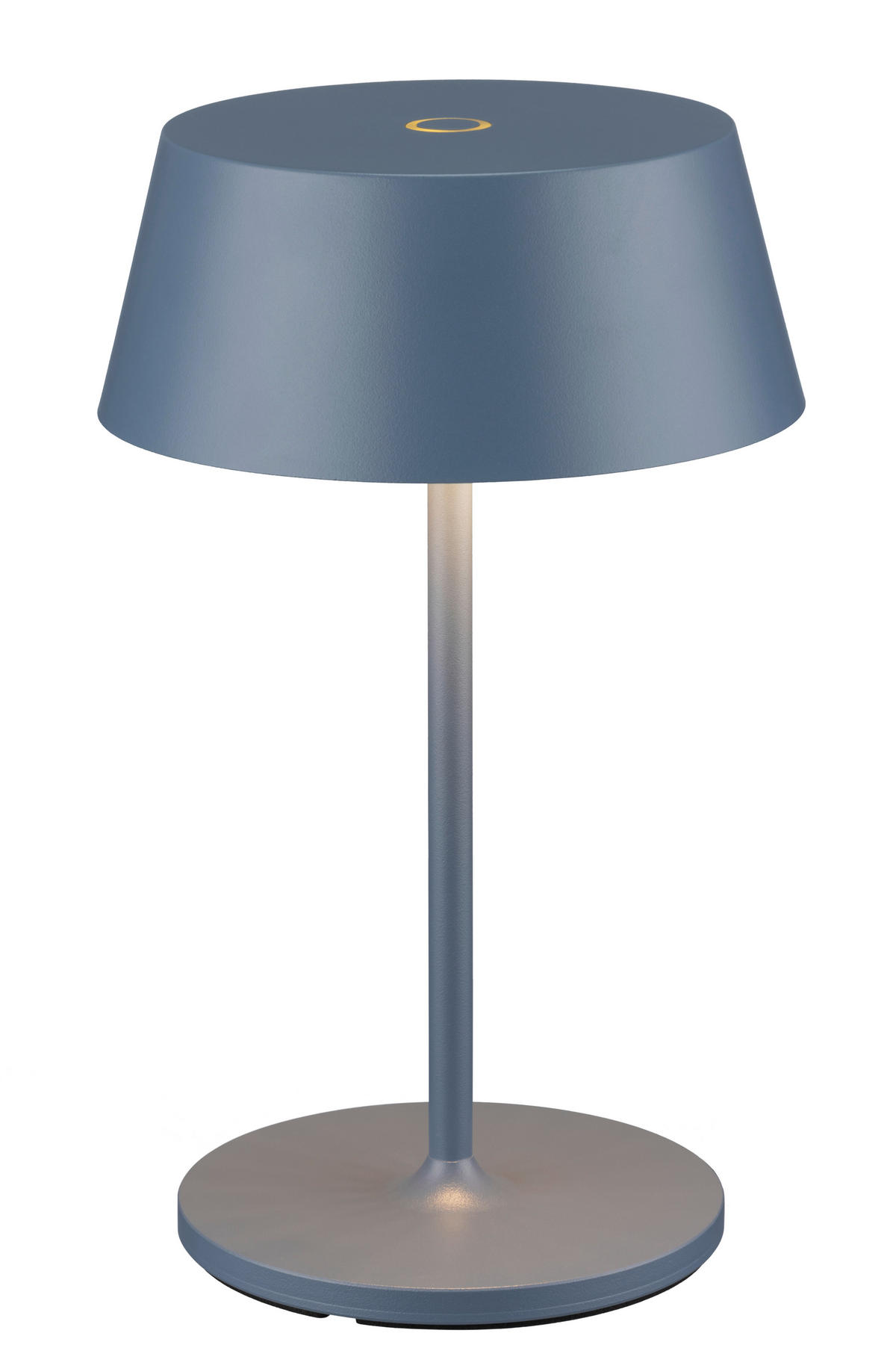 AKKU-TISCHLEUCHTE Naos 15/25 cm  - Blaugrau, Design, Kunststoff/Metall (15/25cm) - Dieter Knoll