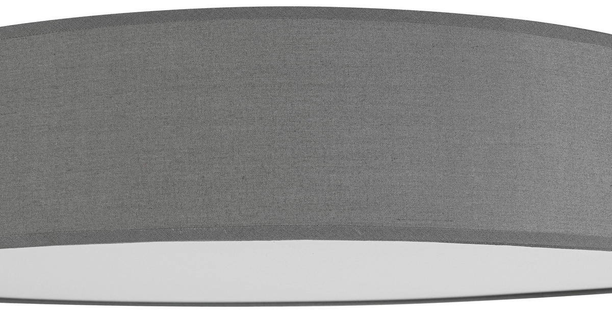LED-DECKENLEUCHTE - Weiß/Grau, Trend, Kunststoff/Textil (60/11cm) - Novel