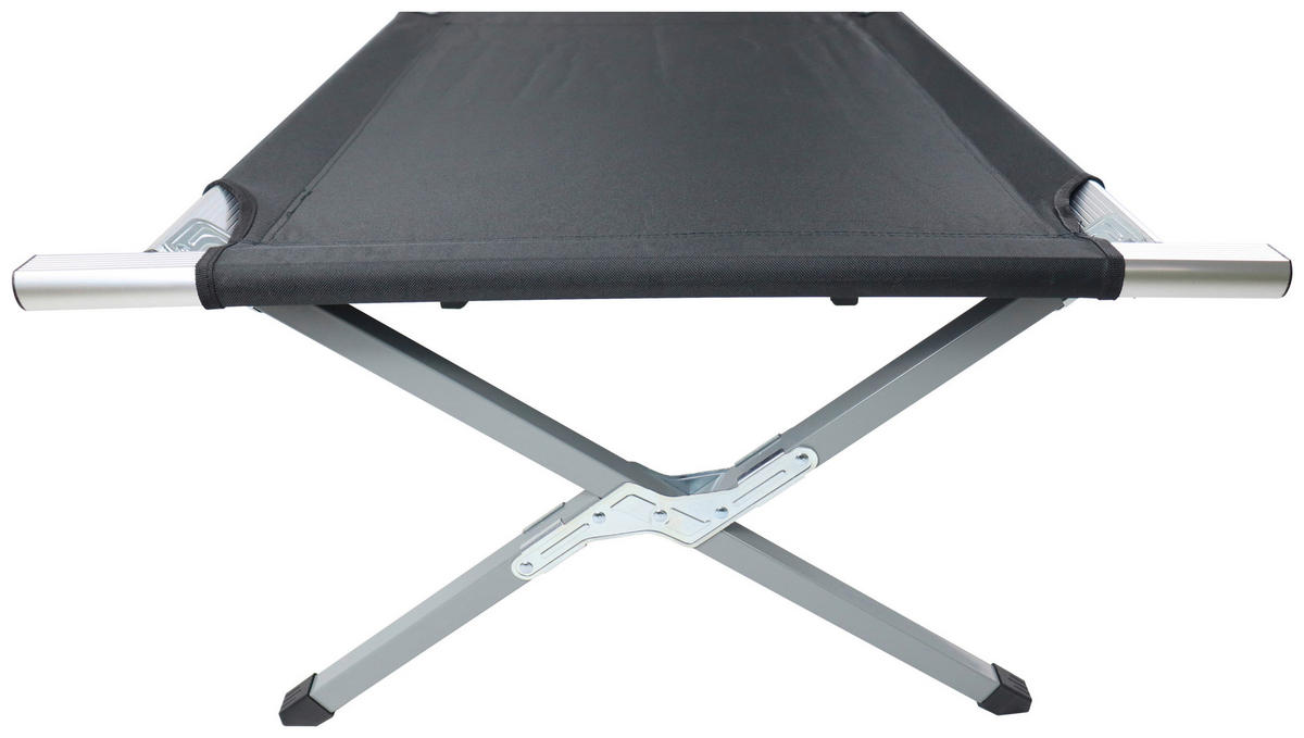 CAMPINGBETT 63/190 cm  - Schwarz, Modern, Textil/Metall (63/190cm) - Ambia Garden
