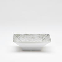 SCHALE Korfu   - Hellgrau/Weiß, Basics, Keramik (11,5/11,5/3,5cm) - Van Well