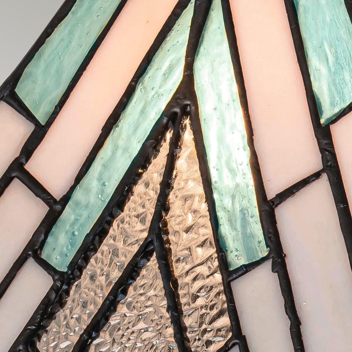 TISCHLEUCHTE   - Dunkelbraun/Multicolor, KONVENTIONELL, Glas/Metall (35/20,6/20,6cm) - Elstead Lighting