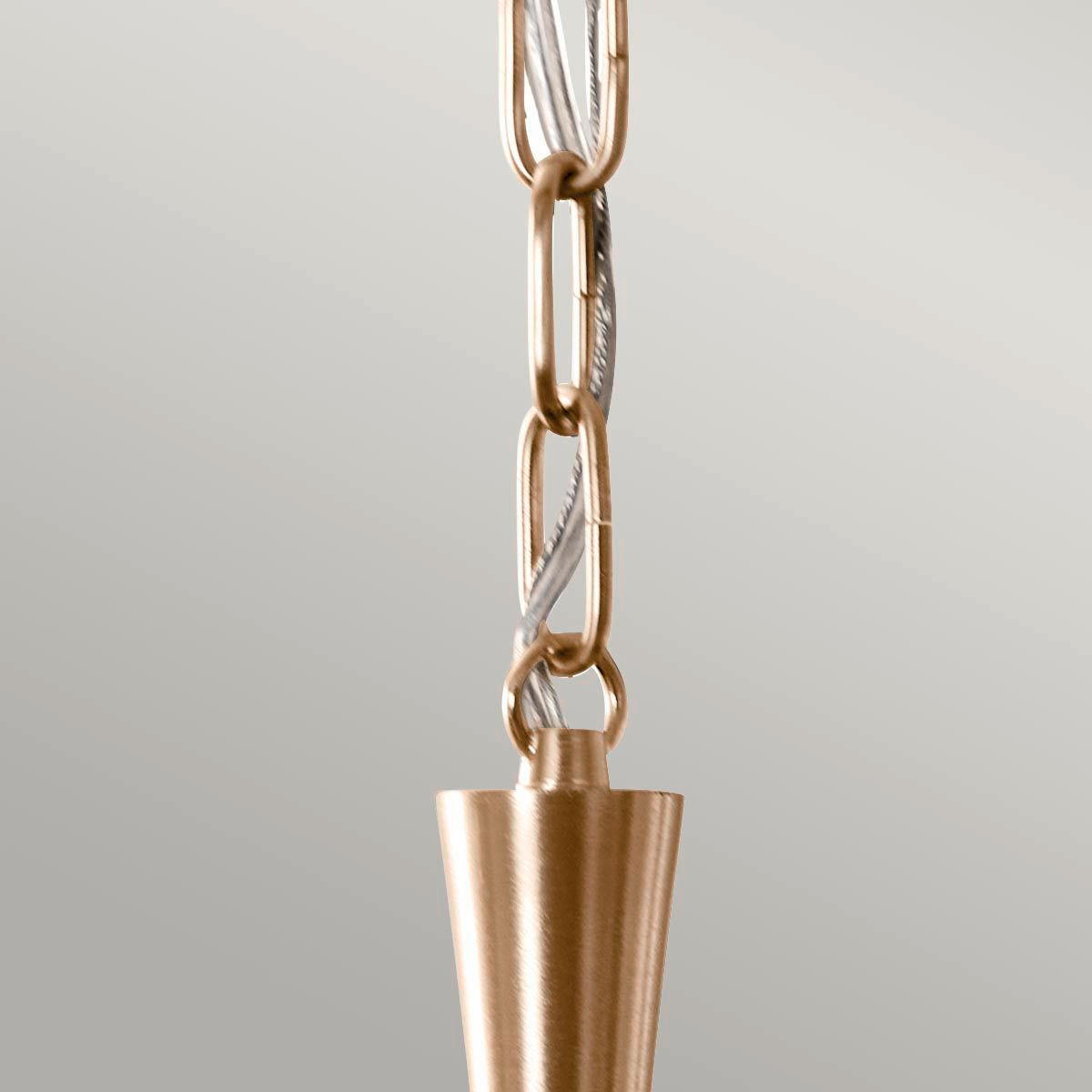 HÄNGELEUCHTE  - Champagner/Schwarz, KONVENTIONELL, Metall (225,9/33/50,8cm) - Elstead Lighting
