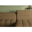 ECKSOFA Olivgrün Flachgewebe Rücken echt, Kopfteilverstellung, Sitztiefenverstellung  - Schwarz/Olivgrün, KONVENTIONELL, Textil/Metall (272/175cm) - Carryhome