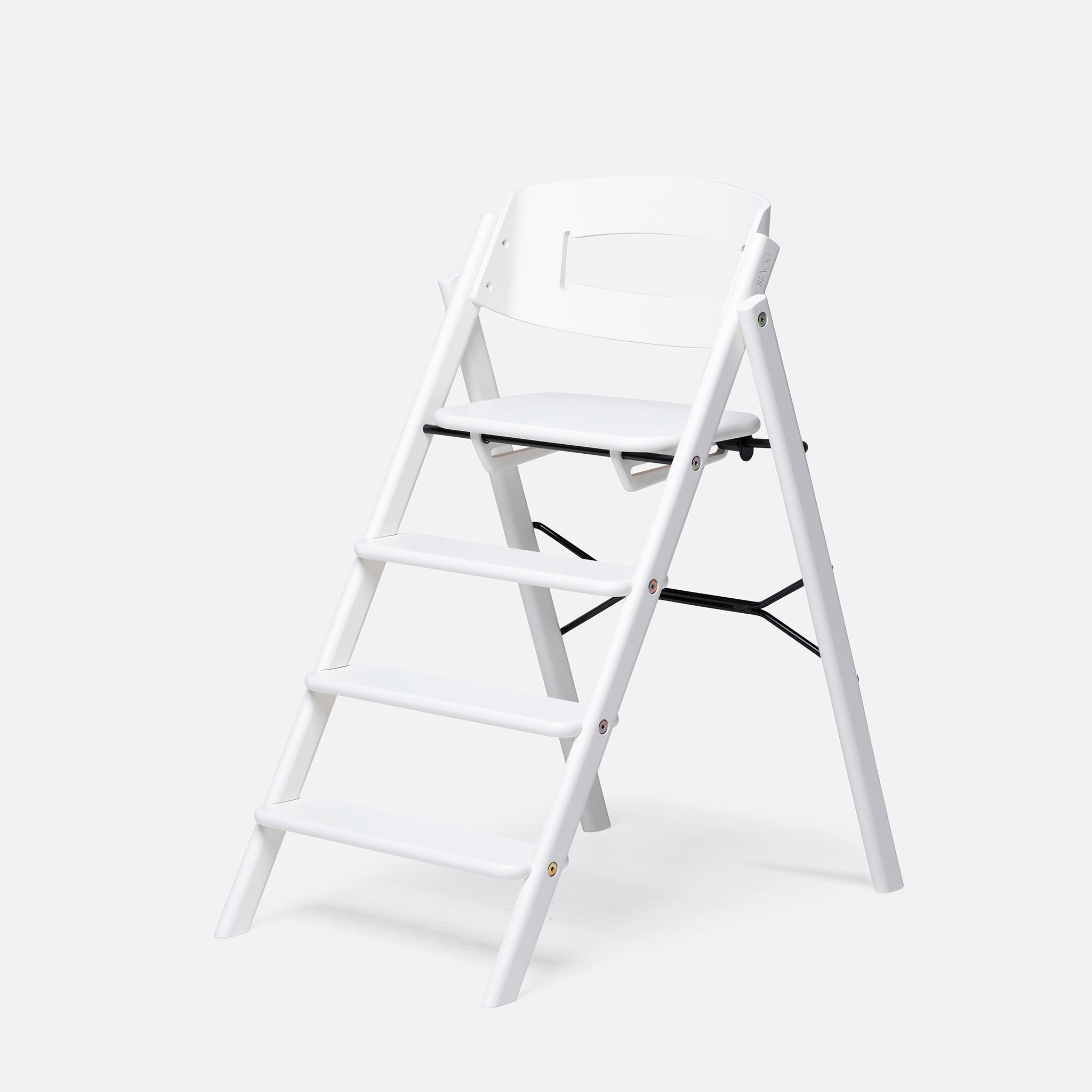 HRANILICA  KAOS Klapp High Chair  - bela, Osnovno, drvo (45,5/60/81cm)