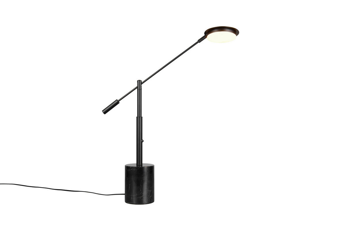 LED-TISCHLEUCHTE Fiore   - Schwarz, KONVENTIONELL, Stein/Metall (65/12/47cm) - Trio Leuchten