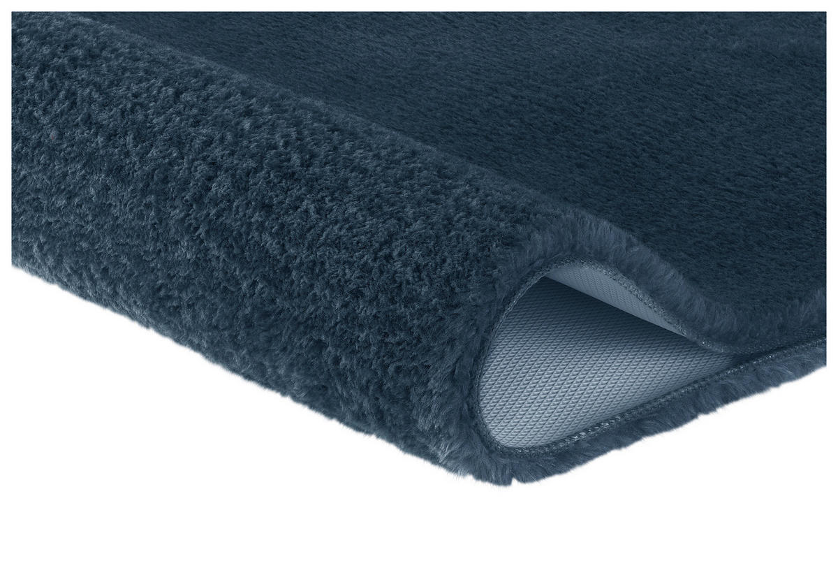 BADTEPPICH Cecil 60/90 cm  - Blau, Kunststoff/Textil (60/90cm) - Kleine Wolke