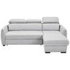 ECKSOFA in Flachgewebe Grau  - Schwarz/Grau, Modern, Kunststoff/Textil (182/237cm) - Carryhome