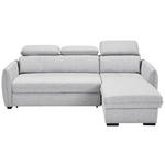 ECKSOFA in Flachgewebe Grau  - Schwarz/Grau, MODERN, Kunststoff/Textil (182/237cm) - Carryhome