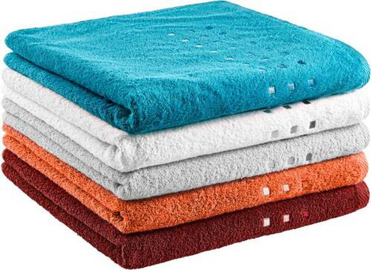 DUSCHTUCH Quattro 70/140 cm  - Rot, Basics, Textil (70/140cm) - Esposa