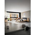 BETTANLAGE - Wildeiche/Schwarz, Design, Textil (180/200cm) - Dieter Knoll