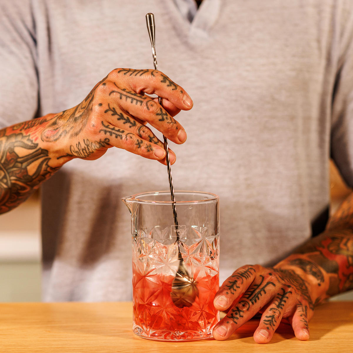 ŽLICA  Bar           - barve nerjavečega jekla, Basics, kovina (35cm) - Vacu Vin