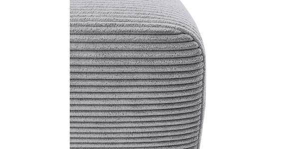 ECKSOFA  in Cord Grau  - Schwarz/Grau, KONVENTIONELL, Kunststoff/Textil (217/146cm) - Carryhome