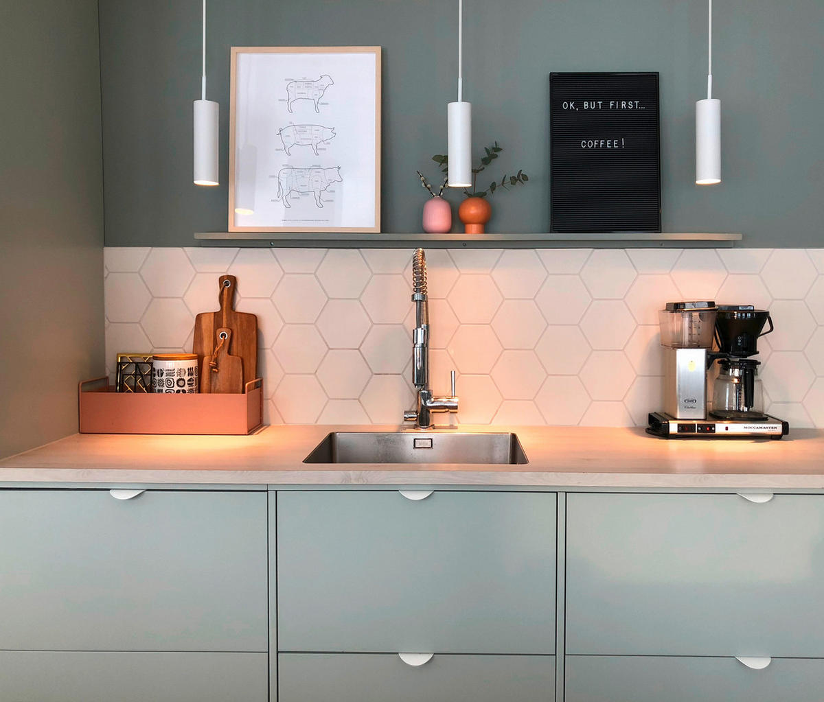 HÄNGELEUCHTE 6/330 cm  - Weiß, Design, Metall (6/330cm) - Nordlux